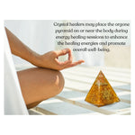 Citrine Crystal Orgone Pyramid - 105 mm