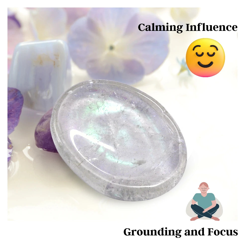 Aura Quartz Worry Stone