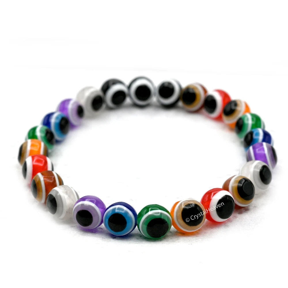 Multi Evil Eye Bracelet (1 By 1 Beads)