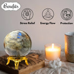 Sun Moonstone Sphere (1.5 Inch)